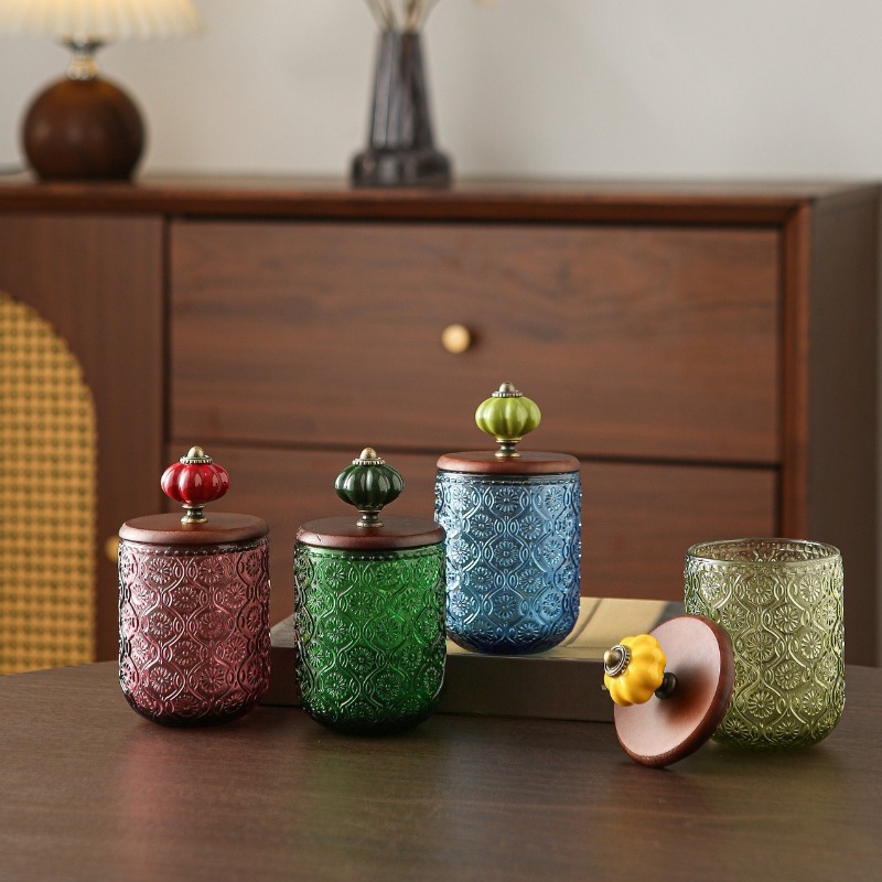 Retro cam pamuklu çubuk saklam - Candle Making Jars With Lids incelemesi ve fiyatı