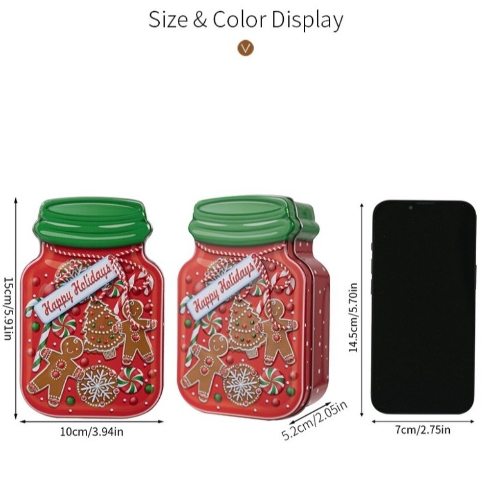 Taşınabilir Metal Noel Teneke  - Tin Container Lid incelemesi ve fiyatı
